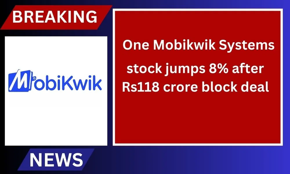 stock jumps 8% after Rs118 crore block deal